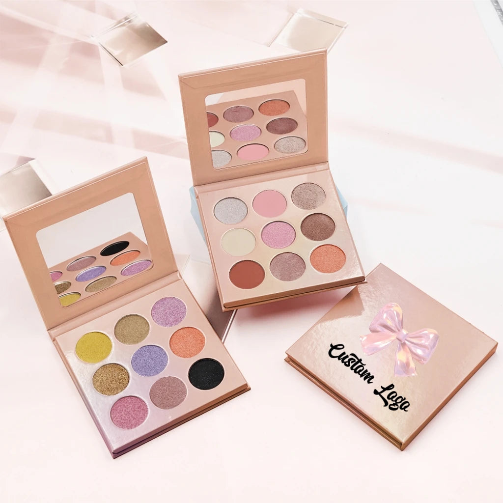 Wholesale DIY Cosmetics Eye Shadow Palette Private Label Makeup Waterproof Cruelty Free Vegan Matte Glitter Eyeshadow Palette