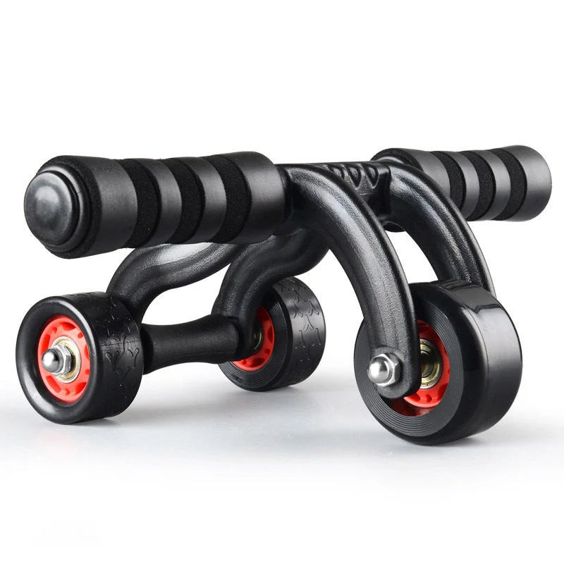 FDFIT Three Wheels Abdominal Wheel Roller Home Workout Multifunctional Fitness Muscle Trainer Exercise Gym Equipment