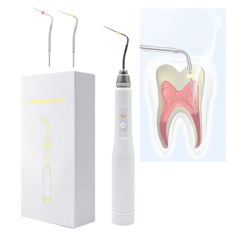 Dental Cordless Gutta Percha Obturation System Endo Heated Pen With 2 Working Tips Battery Recharge Gutta Cutter Lab Equipmen