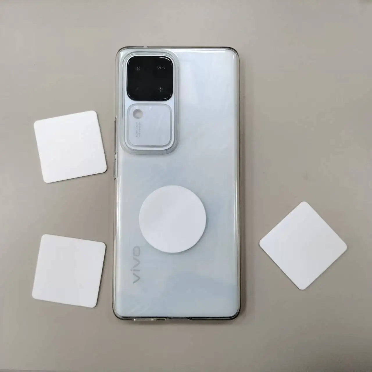 Microfiber Stickers Blank Sticky Microfiber Screen Cleaner Plain Mobile Phone Cleaning Pad