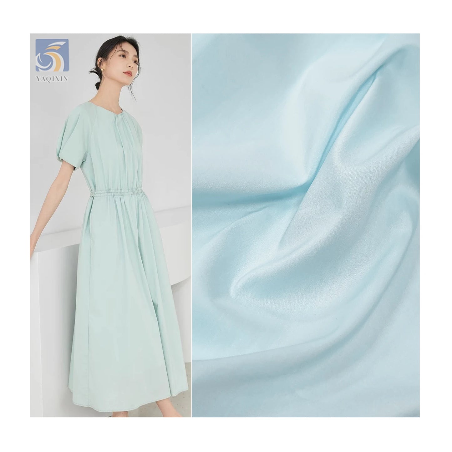 Wholesale A2303 Cotton Fabric 95g 35% Polyester 65% Cotton Poplin Breathable Soft Woven Plain Style From China Factories