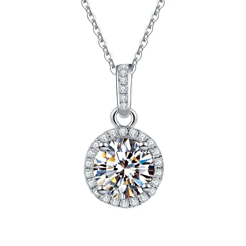 Lateefah Fashion Accessories Jewelry Mother's Day 2024 Gift Copper CZ Moon Pendant Custom Necklace