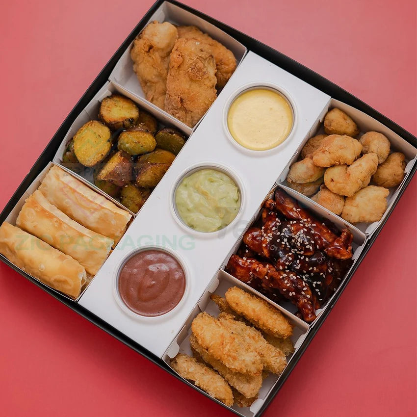 Customized Wholesale Food  Chocolate Favorite Box Grazing Box Catering Packaging Platter Box for Cheesecakes Sweets