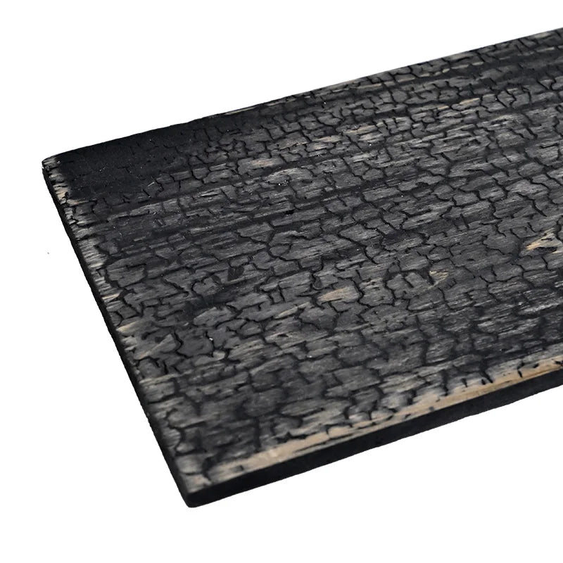 MUMU Design Black Color Modern Embossed Pattern Wall Panels Knot Free Pine Wood for Residential and Commercial Spaces