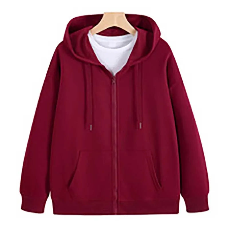 Oem Custom Printed Embroidery logo Zipper Hooded Long-sleeved Work Clothes Cardigan Jacket Sweatshirt Hoodie