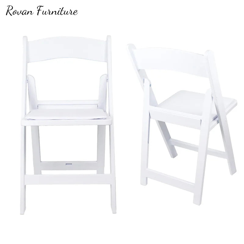RTS TOP Wedding Chair Hire Melbourne Ball Acrylic Wedding Chairs for Bride and Groom White Folding Chairs