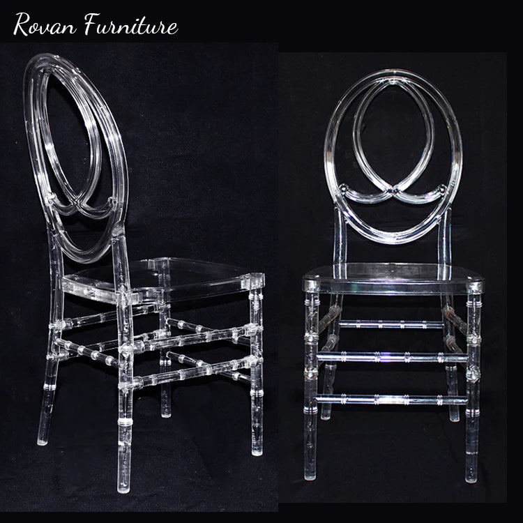 RTS TOP clear Acrylic Stacking Wedding Chair Hire White Wedding Chair  Acrylic Ghost Chair