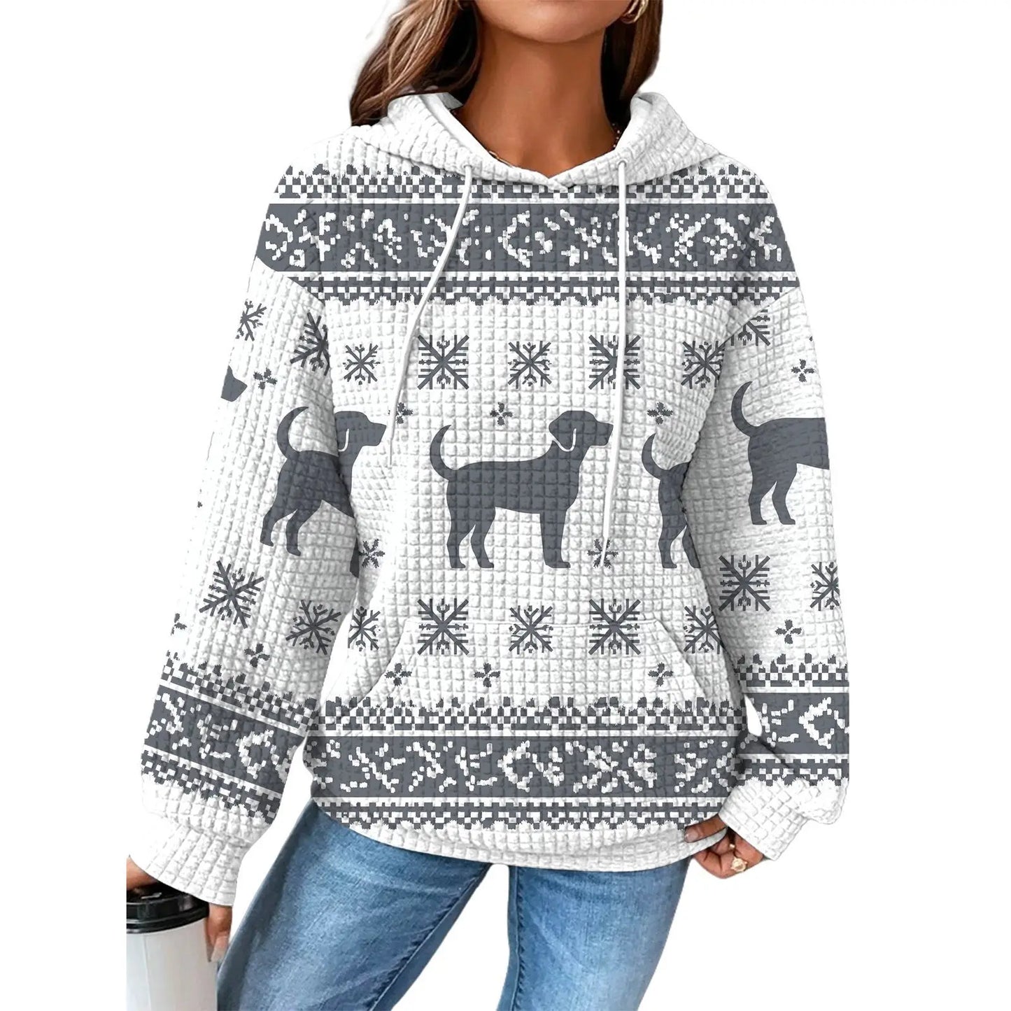 2025 European and American Cross - Border Foreign Trade Women's Hoodie 3D Digital Printed Hooded Sweatshirt
