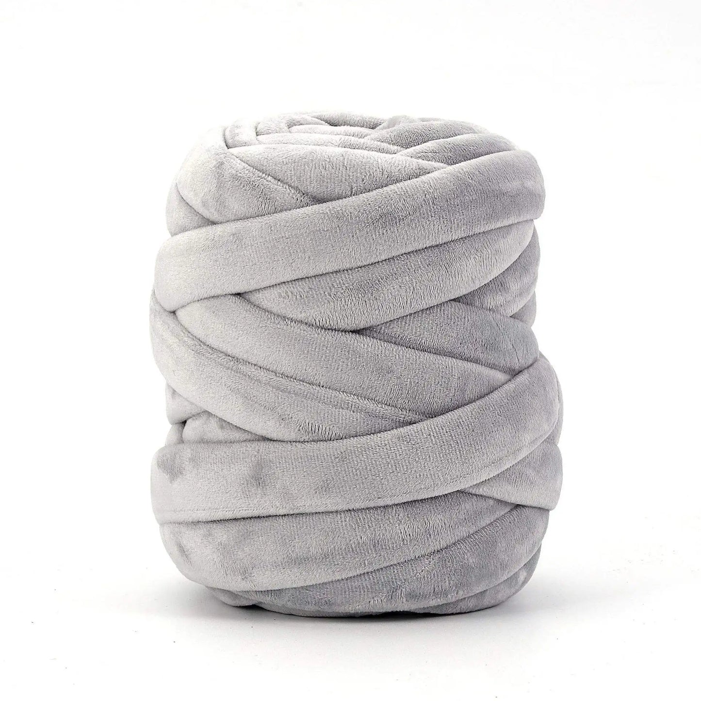 Machine Washable New Colors Chunky Giant 2cm Big Velvet Tube Yarn for Arm Knitting