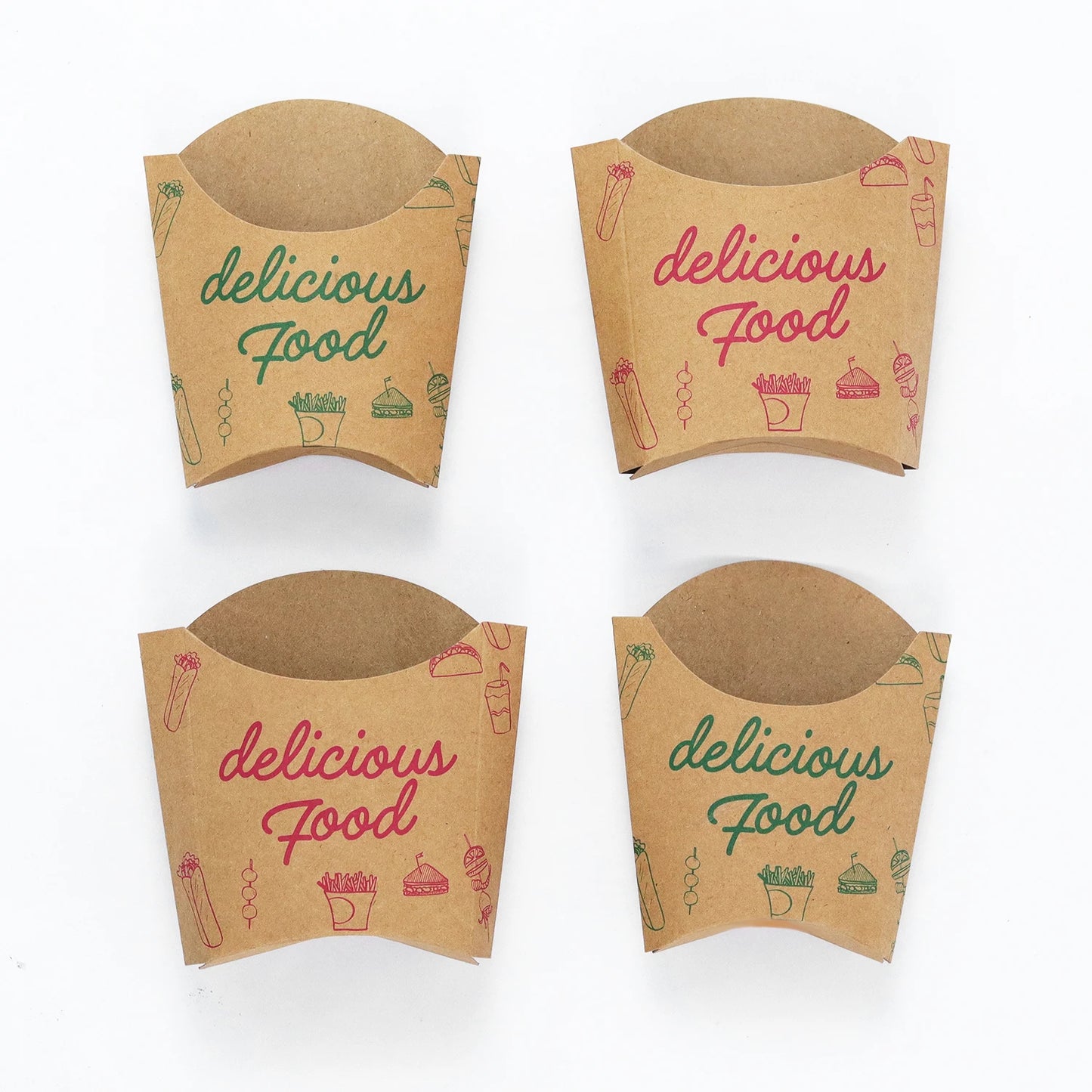 Custom Logo Greaseproof Disposable Food Containers Boat Tray for Pet Food Snack Cookie Hamburger