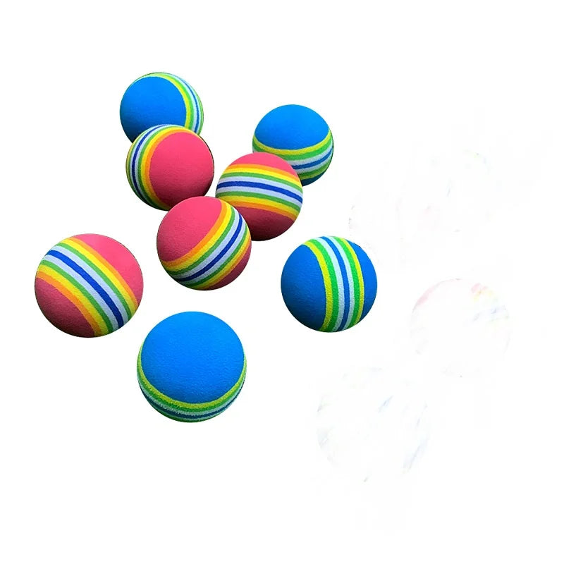 Wholesale Soft Sponge EVA Foam Golf Practice Balls Colorful Mixing Indoor Training Balls 40mm Diameter 3g Weight Hardness 80