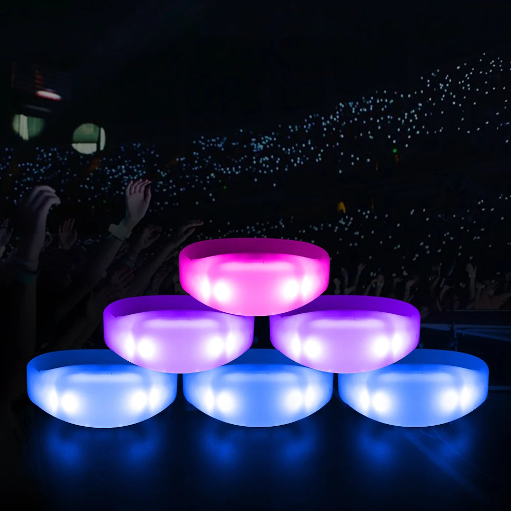 Xylobands Wristband Color Changing Wristbands Concert Lighting Party Supplies Party Supplies Light Coldplay LED Bracelets