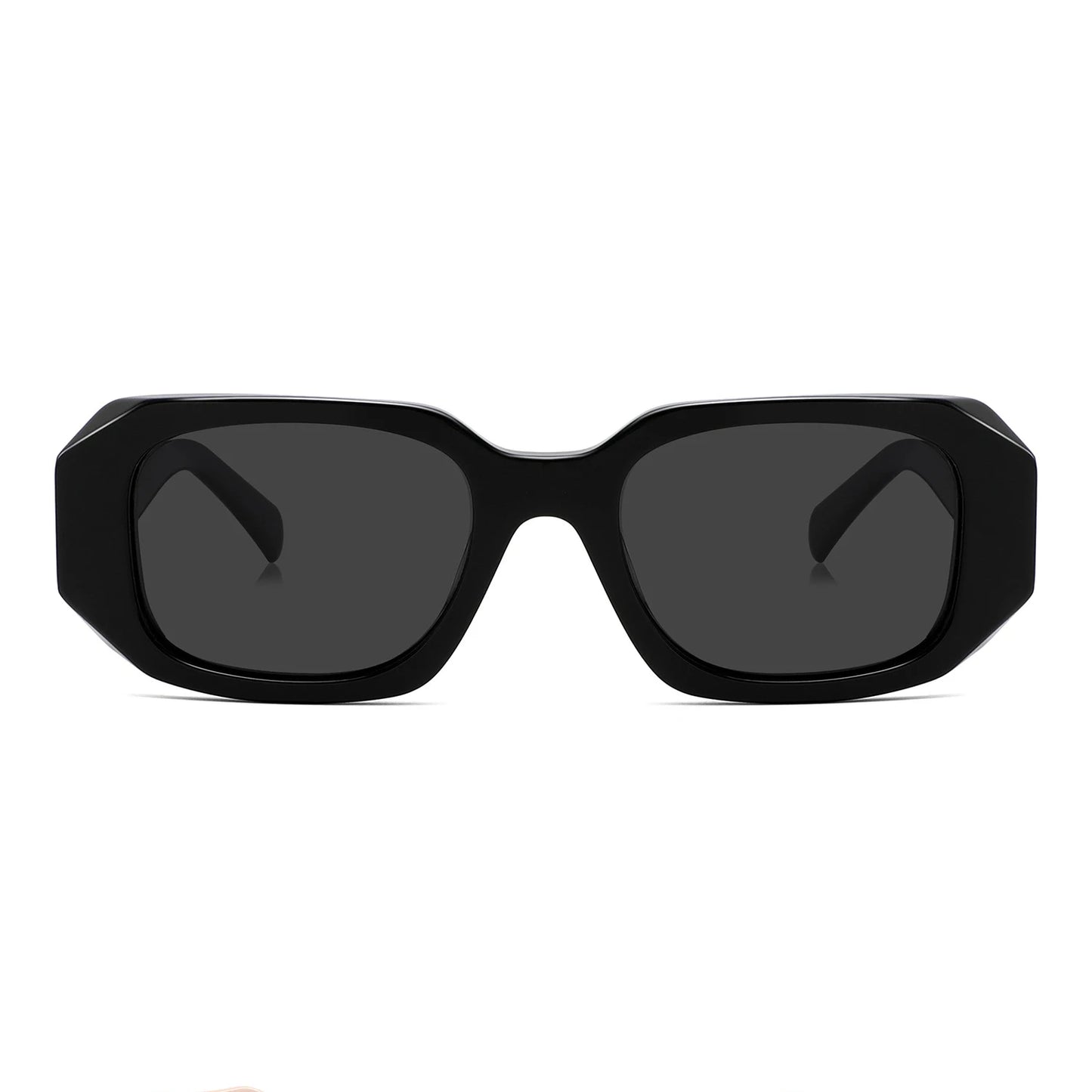 Polygonal Polarized Sunglasses Personalized Small Frame Trendy Women's Sunglasses UV Protection Acetate Sunglasses for Men