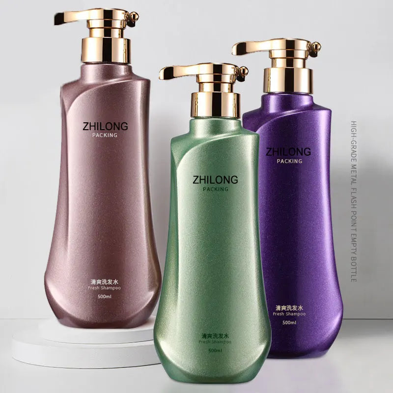 300ml 500ml 750ml Luxury Cheongsam Hair Conditioner Bottle Plastic Shampoo Bottle Shower Gel Lotion Cosmetic Bottle
