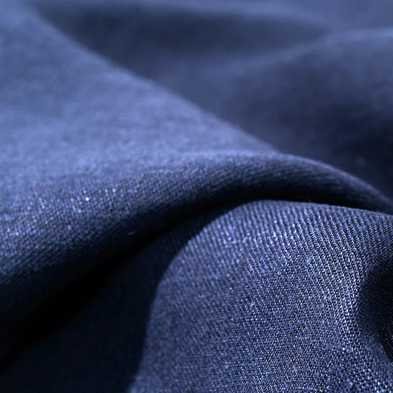 Organic Pure Non-toxic Hemp Twill Fabric 202gsm 140cm Breathable Structured 100% Hemp Fabric for Shirts Pants Jackets Sofa