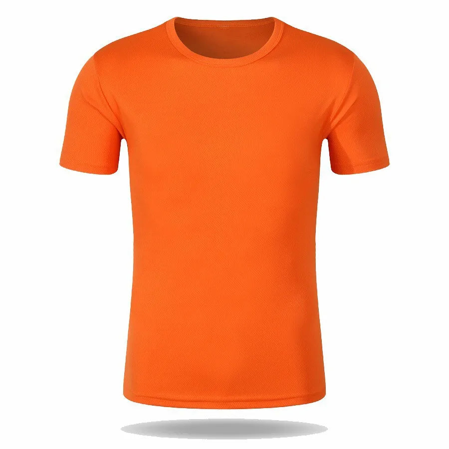 OEM Customized Logo Embroidery 160g Quick Drying Short Sleeved Tshirt Work Clothes Custom Printed Logo Oneck Advertising T-shirt