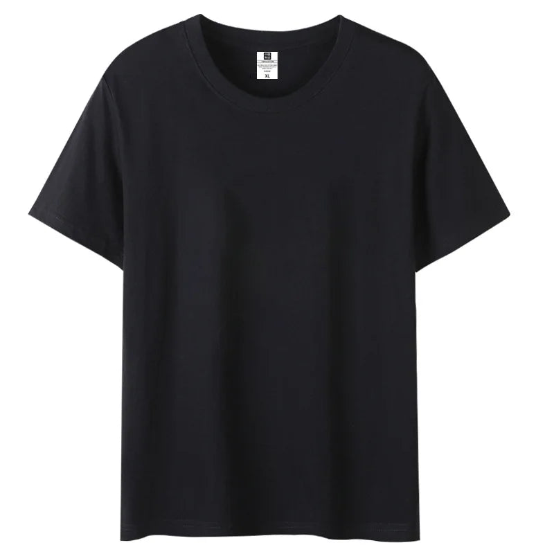 OEM Custom Logo Printed Embroidery 200g Pure Cotton Short-sleeved Cotton Cultural Shirt Men's and Women's T-shirt