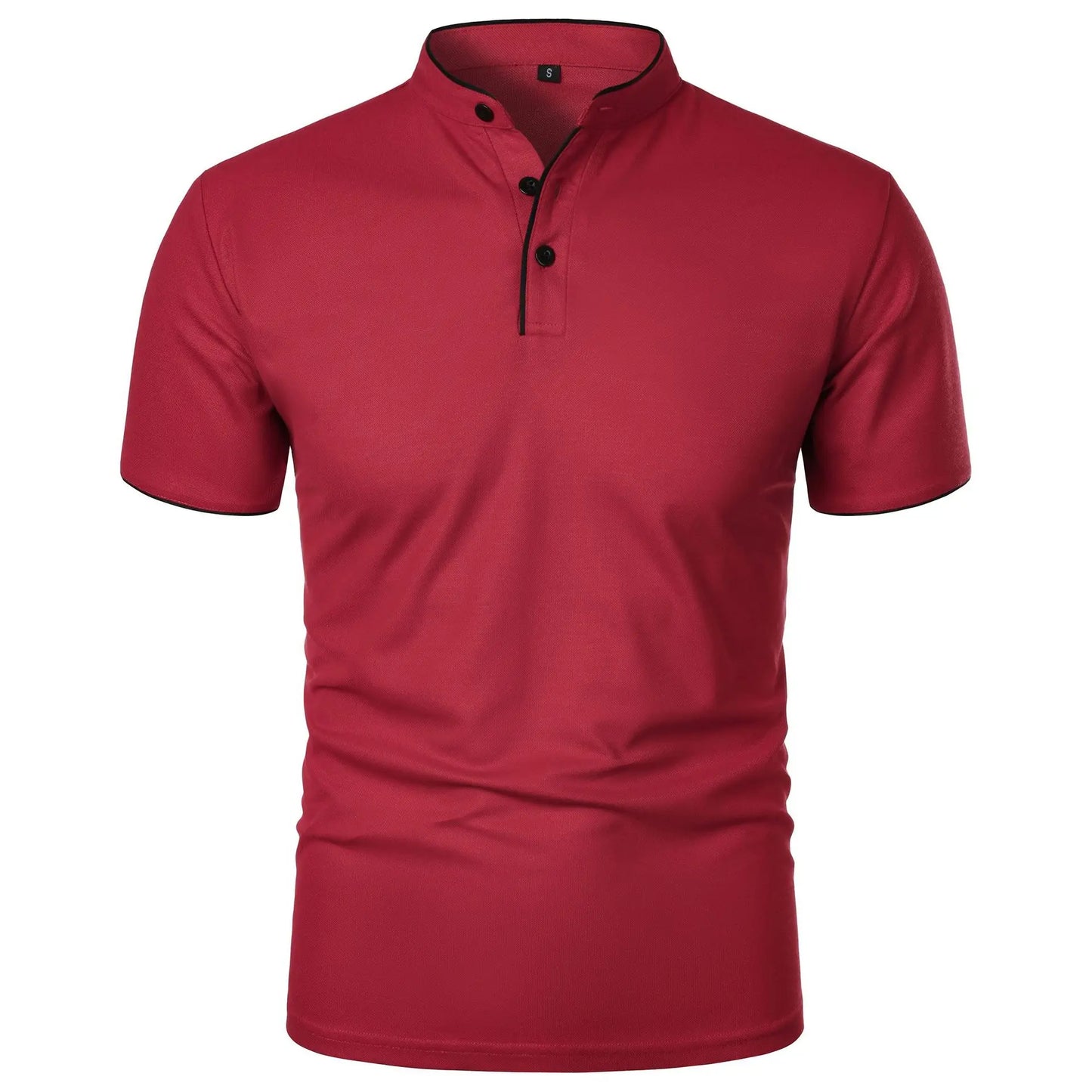 OEM Custom logo Embroidery Printed Design Summer Short-sleeved Men's Solid Color Tops Popular Fashion Short-sleeved Slim Polo