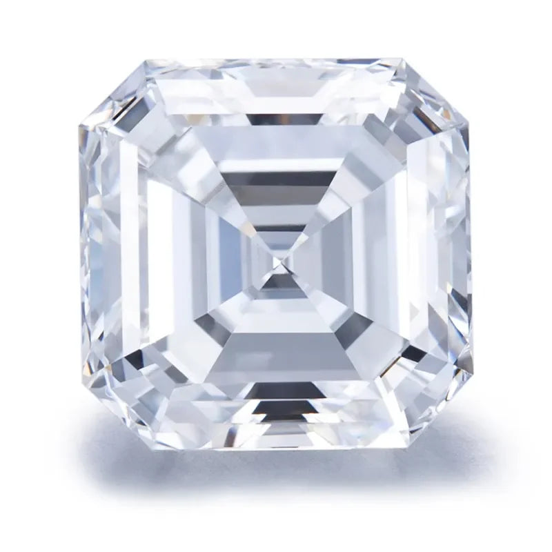 MiShang Jewelry 1-5CT D Color VS Clarity Synthetic CVD HPHT Excellent Asscher Cut Lab Grown Diamond With IGI Certificate