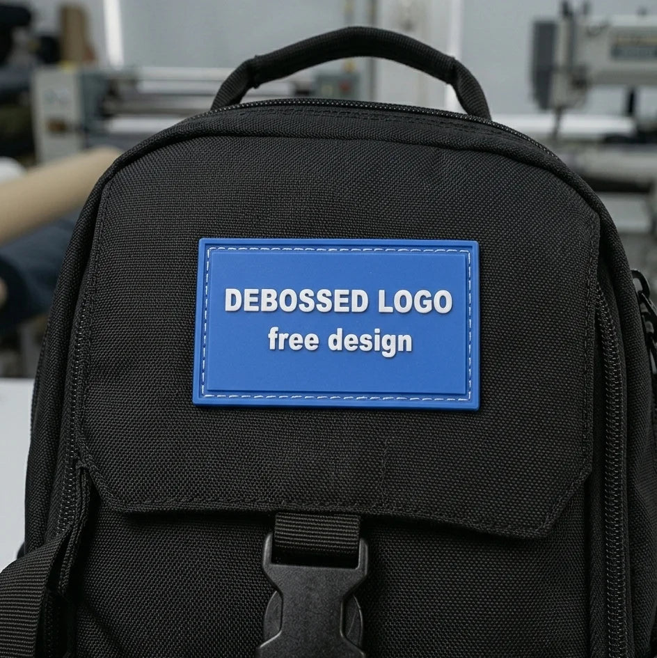 Custom logo 3D Silicone Clothing Label Made Embossed logo PVC Rubber Patch for Clothing/bag/hat