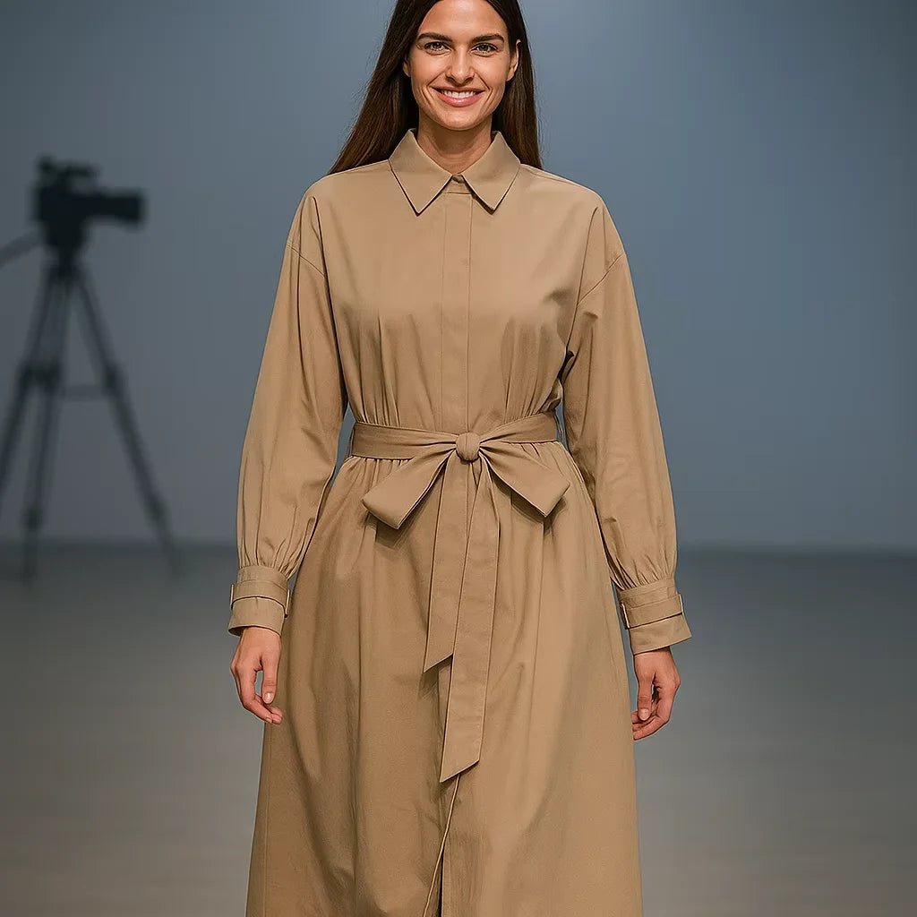 YXD064 Eid Hot-selling Winter Long Dress Stiff Stylish with Shirt Design Modest Customizable High-end Factory Price Wholesale
