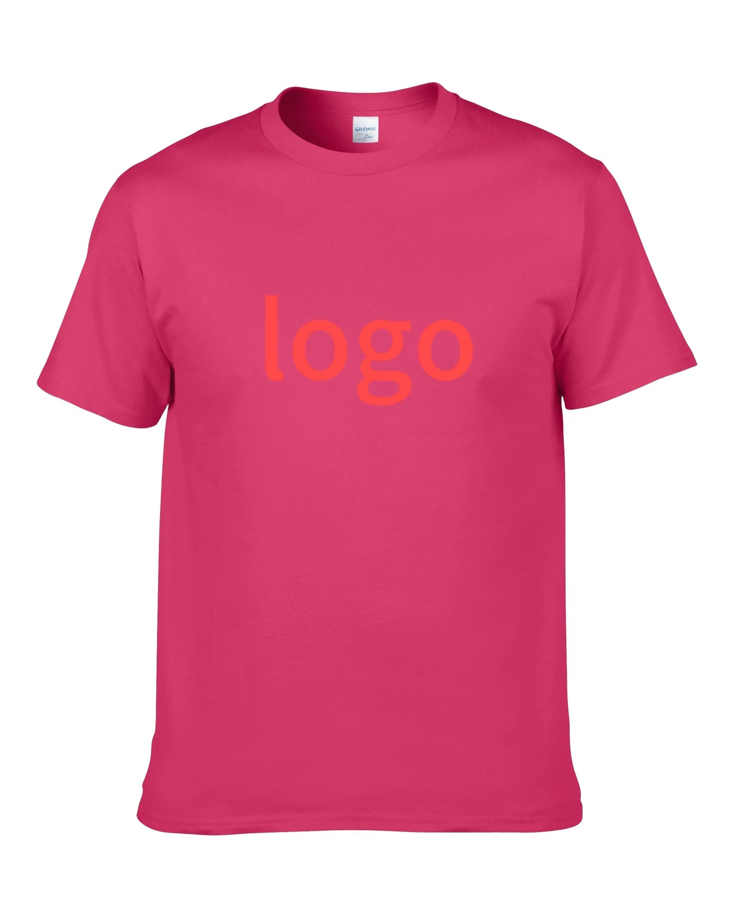 Unisex Casual Short Sleeve Cotton T-Shirts Custom Printed 180 Grams Woven Bulk Printing O-Neck Collar Light Feature Long Length