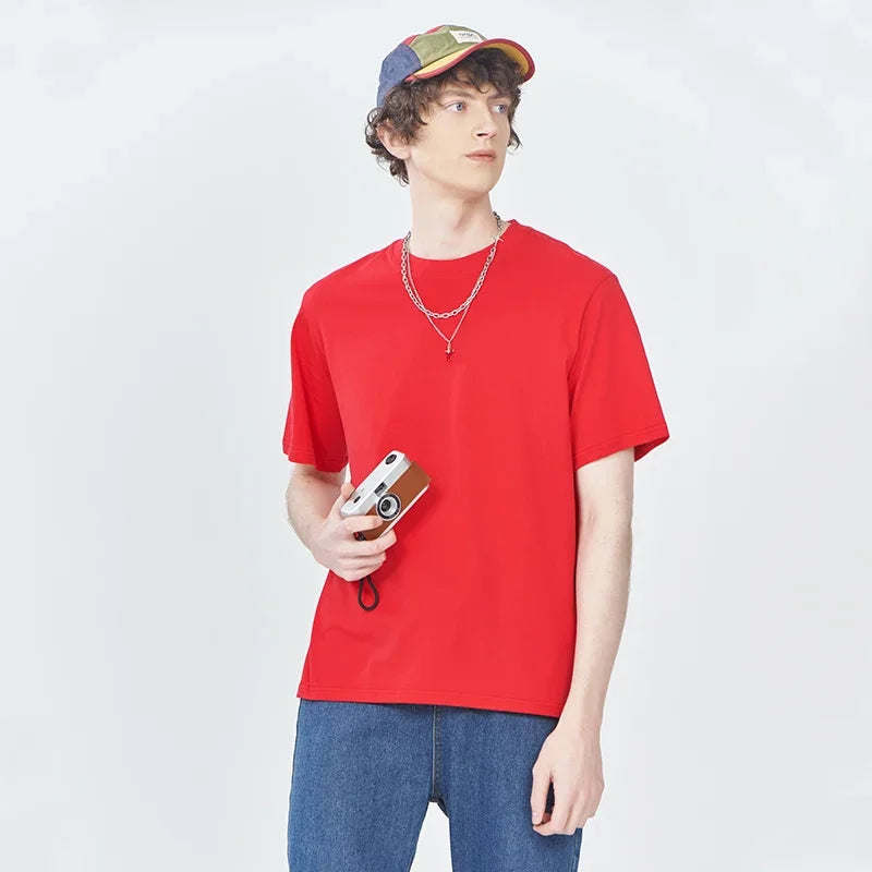 High Quality Heavy Weight Men's Plain Oversized Tshirt 100% Cotton Custom Blank Printing Embroidery