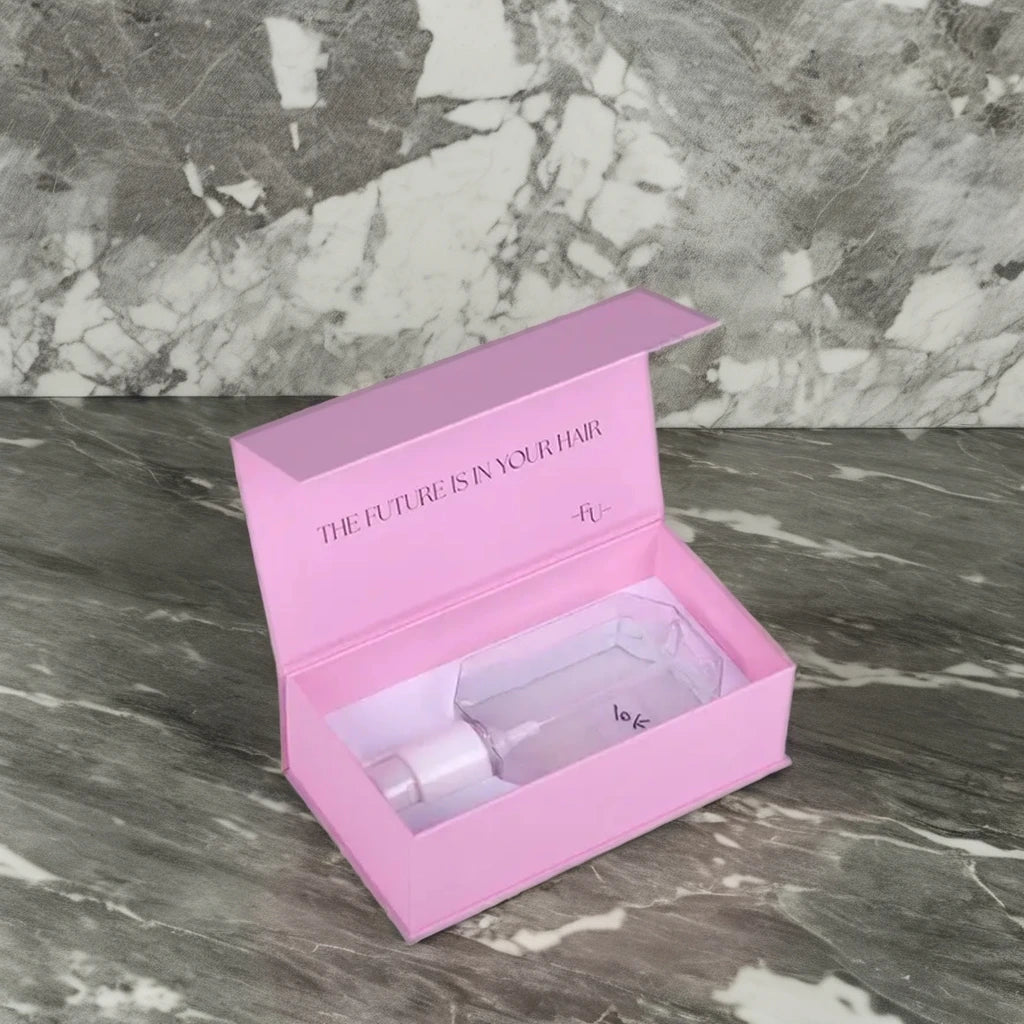 Hot Style Custom Logo Empty Magnetic Pink Paper Box for 30ml 50ml Bottles Perfume Packaging Gift Box