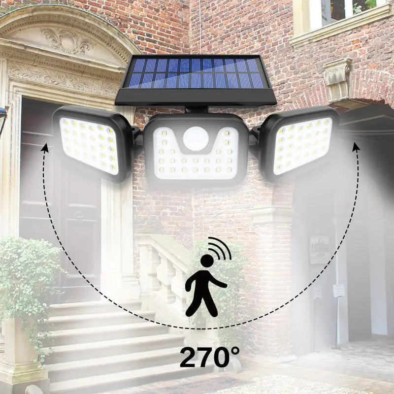 Brightenlux Manufacturer Solar Powered Garden Lights Motion Sensor Security Lamp Outdoor Waterproof Led Solar Wall Light