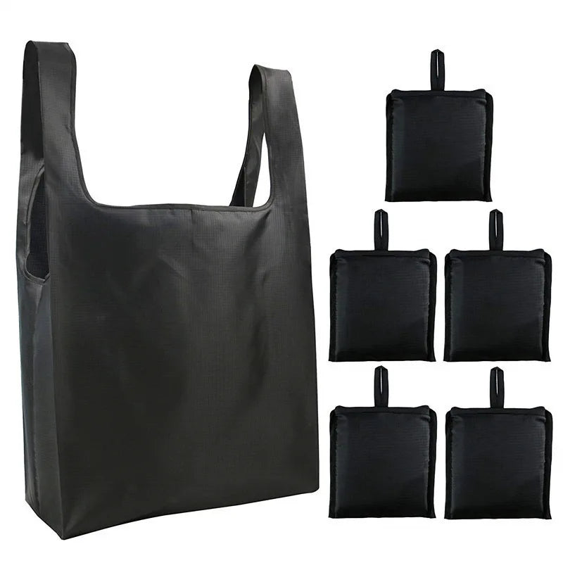 Customizable Eco-Friendly Reusable Medium Folding Shopping Bag Dot Cheap Ripstop Nylon Polyester Ladies Style Custom Logo
