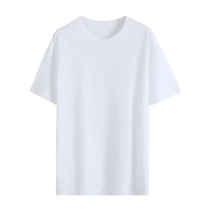 OEM Custom Logo Embroidery Printed Design 240g factory direct sales spot small drop shoulder brand combed cotton t shirt