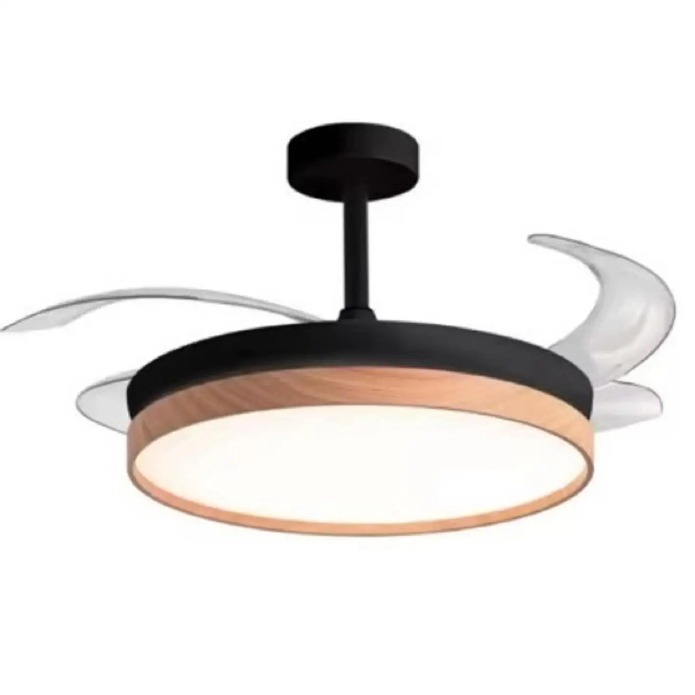 BEL AIR HOME - Ventilador de techo COSMOS con luz LED regulable (3 temperaturas), modo invierno, control remoto y diseñ…