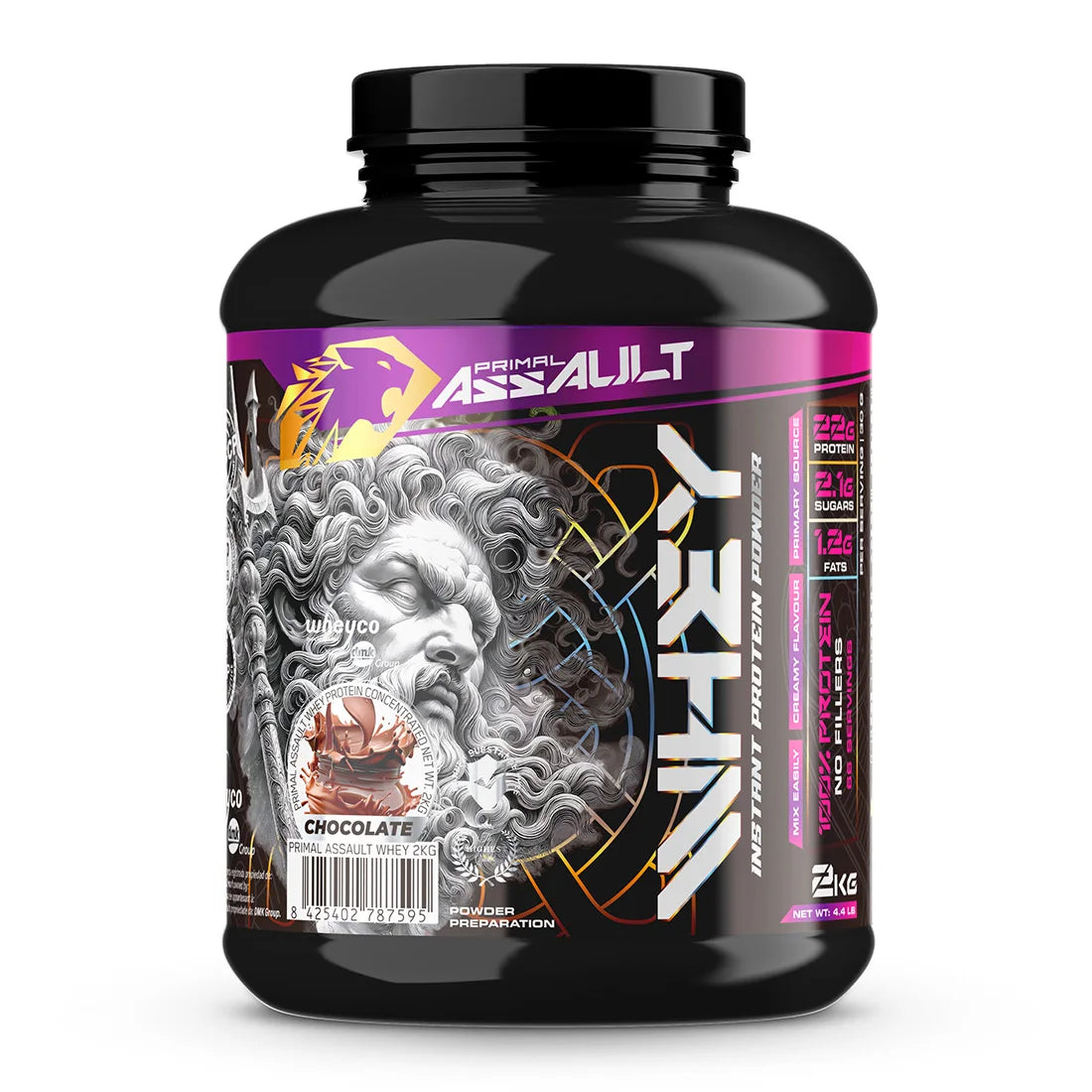 ASSAULT - 100% concentrado de proteína de suero WHEYCO® optimizado para poner en marcha los procesos de desarrollo musc…