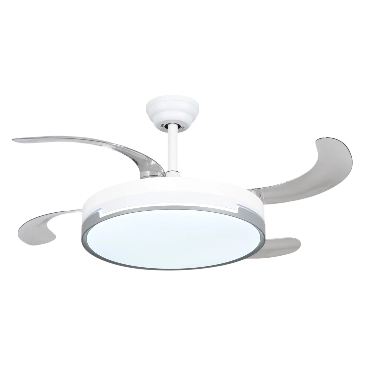 Ventilador de techo con luz LED Blanco en 3 Temperaturas de Luz con Mando a Distancia -Motor DC Eficiente y Silencioso,…