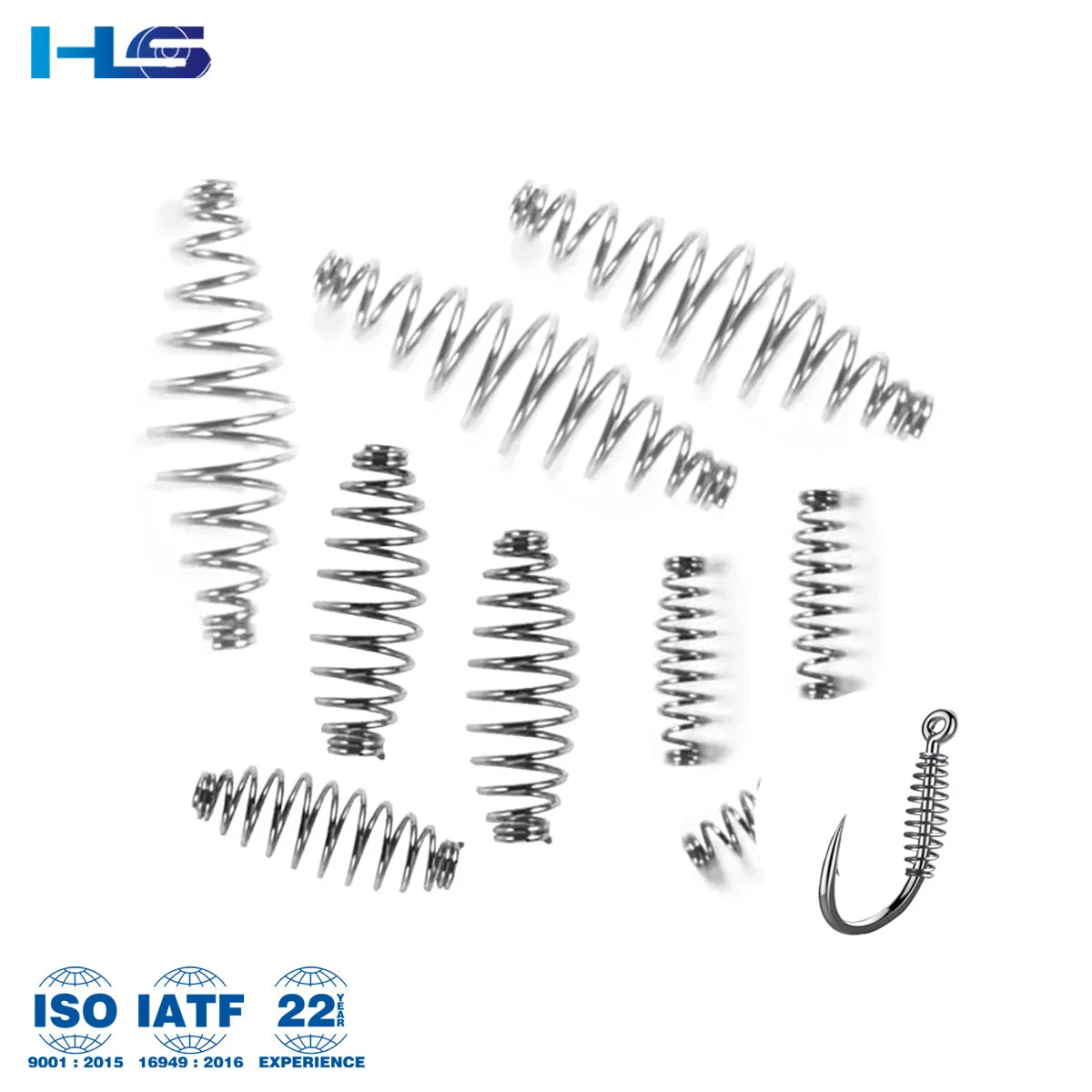 Hengsheng Custom Barbed Stainless Steel Sea Fishing Hook Accessories Quick Snap Fishing Lures Carp Spring for Fishing