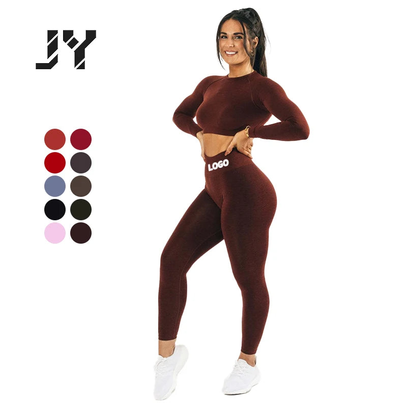 Joyyoung High Waist Workout Leggings Sport Pants Women Fitness Gym Seamless Yoga Leggings for Women Yoga Pants Wholesale