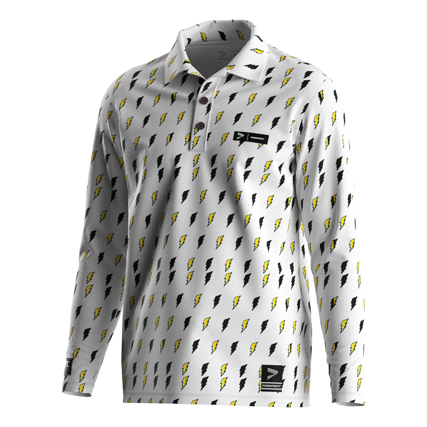 Latest Sublimation Casual Tshirt Men'S Striped Collar Long Sleeves Mens Cool Quick Dry Shirt Golf Polo Shirts Curved Hem