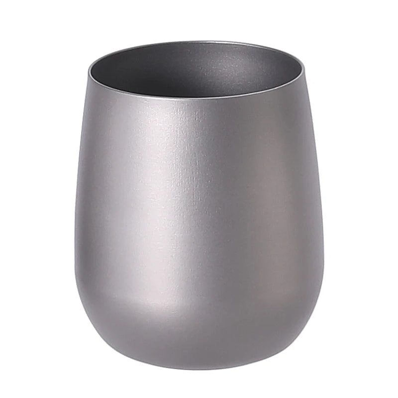 Titanium Double Wall Camping Mug 120ml Lightweight Portable for Outdoor Hiking & Picnic Use Tea/Coffee Mug Custom Logo Option