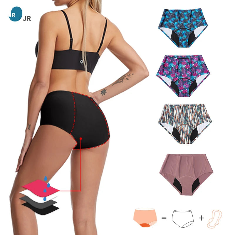2-Piece Disposable Menstrual Sanitary Pants Set Low-Rise Super Absorption Leakproof Plain Dyed Factory Wholesale Period Panti