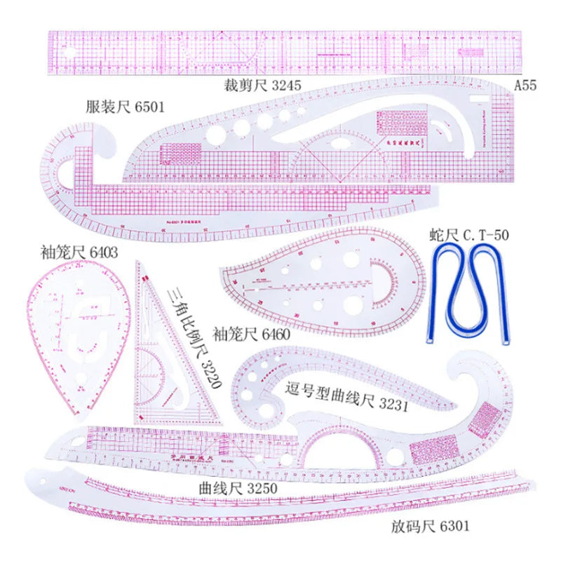 French Curve Curve Board  Cloud Ruler Cartoon Curve Ruler Design Drawing Template BIG Cloud Ruler
