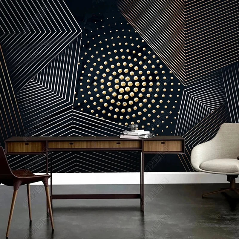 Modern Space Geometry Adhesive Wall 3d Wallpaper for Home