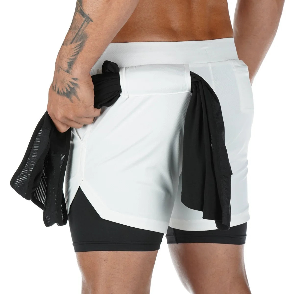 Plus Size Men's Fitness Gym Running Shorts Men Jogger Workout Slim Men Sport Shorts