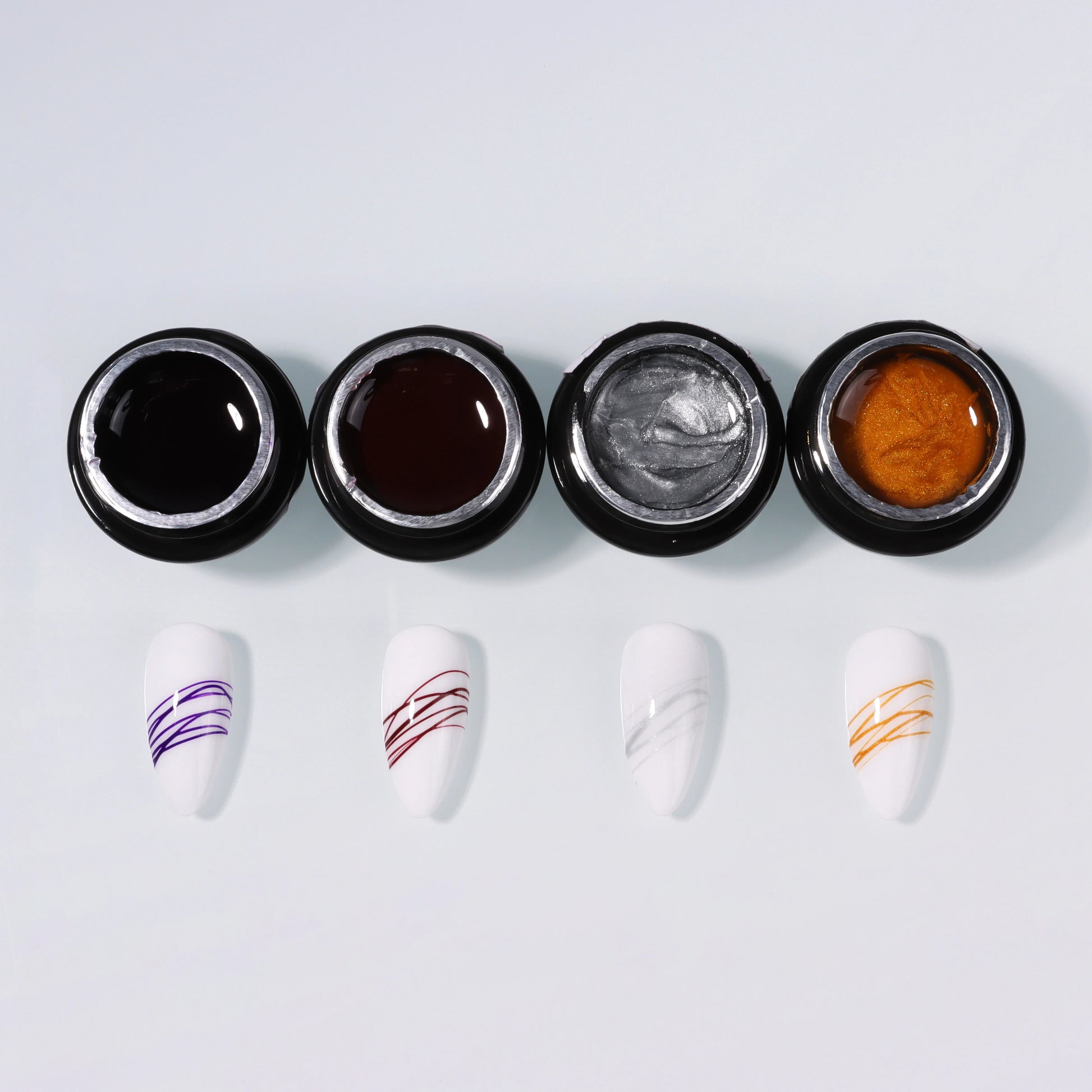 KINNCO Spider Gel Paint for Nails Supplies OEM Private Label UV Gel Professional Nail Art Painting Classic 12 Colors