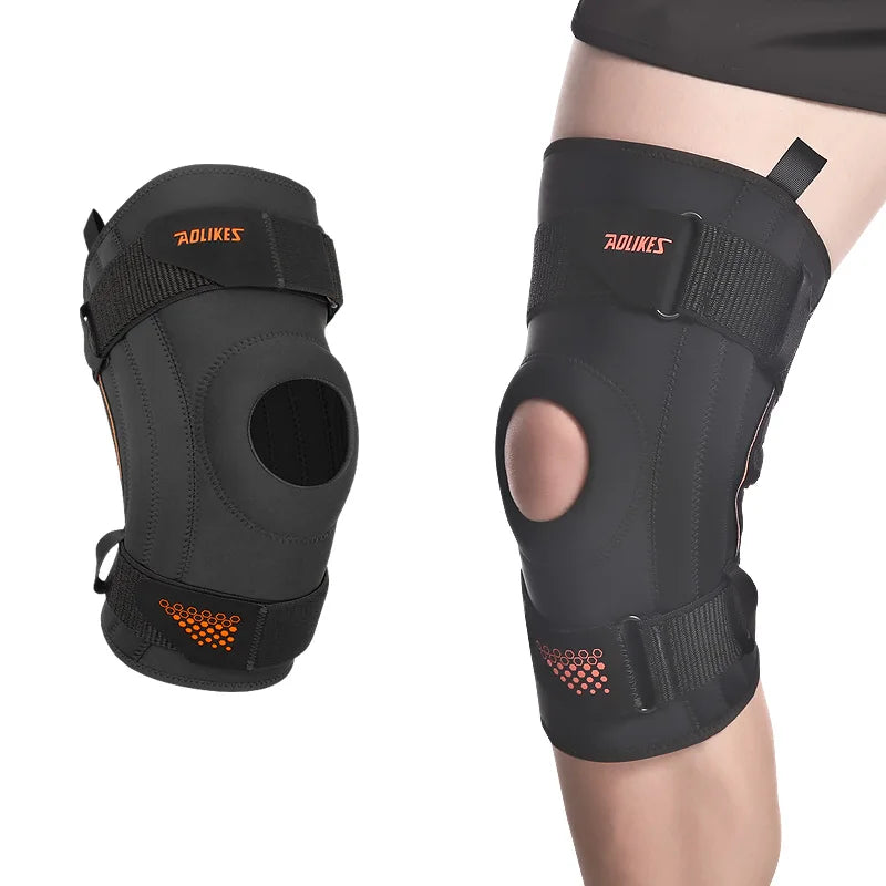Aolikes Unisex Neoprene Knee Brace Custom Size Support Knee Protective Compression Straps Custom Logo Protection Sports