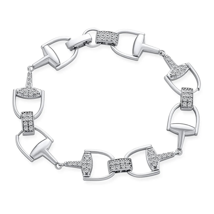 925 Sterling Silver Women's Bracelet Beaded Chain Link 14K Gold Plated Wide Cuban Curb Link Bracelets with Cubic Zircon Diamo