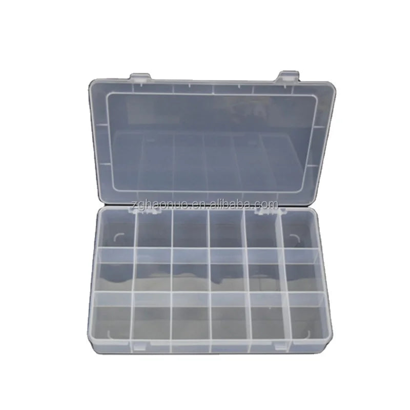 Small 18 Grids Fixed Grid Material Clip Collection Tool Storage Box