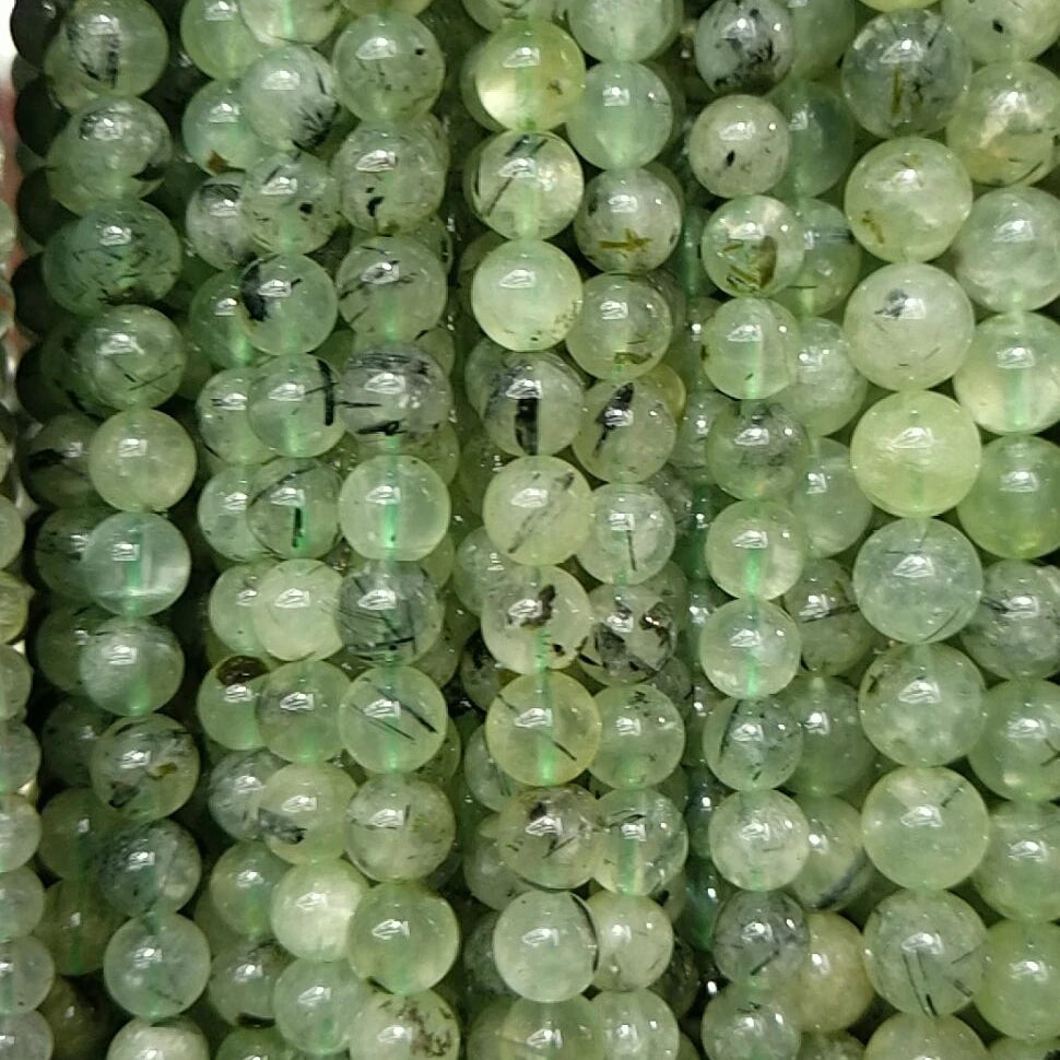 Wholesale Loose Beads Natural Stone Beads 8mm Natural Prehnite Stone Beads for Jewelry Making