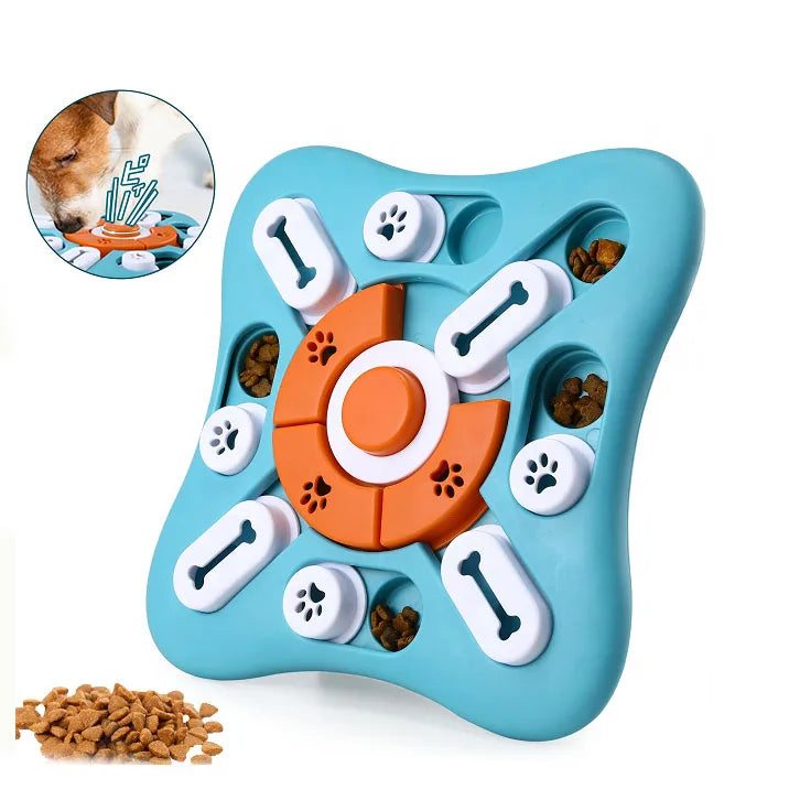 Customized Anti-Skidding Slow Eating Training Increase IQ Intelligence Pet Treat Puzzle Toy for Dogs and Cats