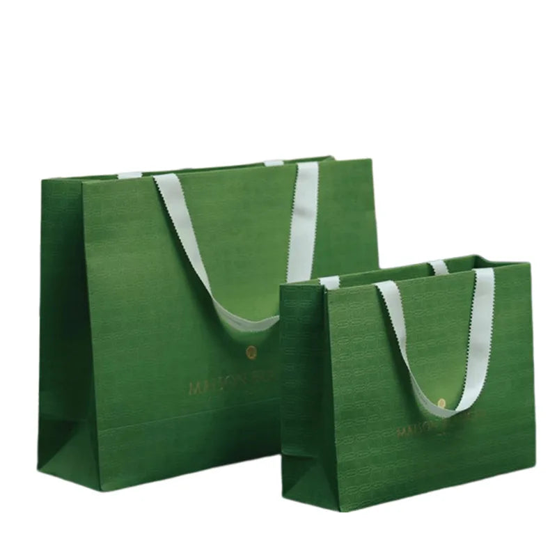 Custom Hand-held Paper Bag Special Paper Pearl Paper Black Card Hot Gold Jewelry Clothing Beauty Cosmetics Gift Bag
