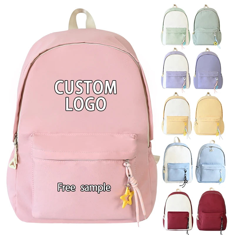 Factory Supports Custom logo Casual Fashion Backpack Travel Oxford Cloth Waterproof High Quality School Book Bag Kids Backpac